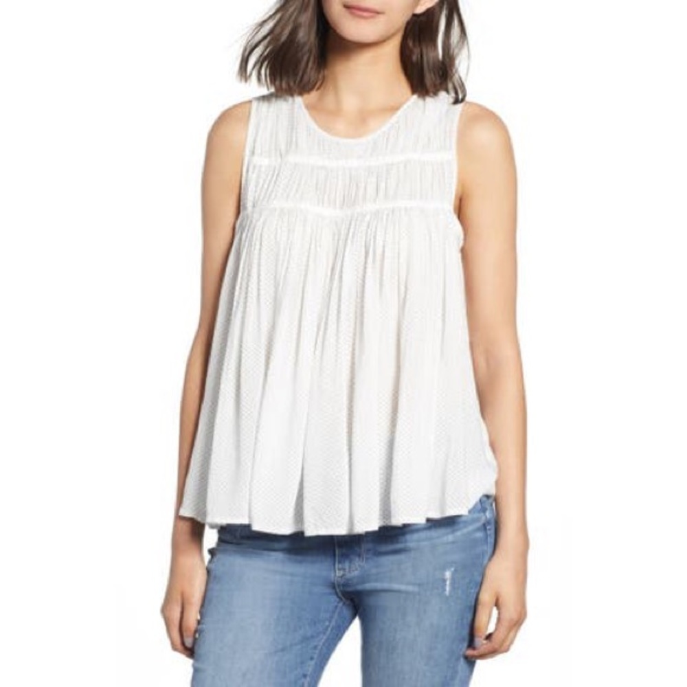 NWOT James Perse Standard blue and white top